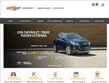 Tablet Screenshot of chevrolettampicosales.com.mx